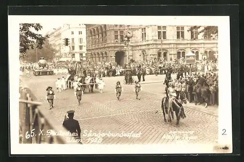 AK Wien, 10. Deutsches Sängerbundesfest 1928, Festzug