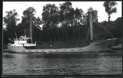 Fotografie Frachtschiff Luise Buhk in einem Kanal