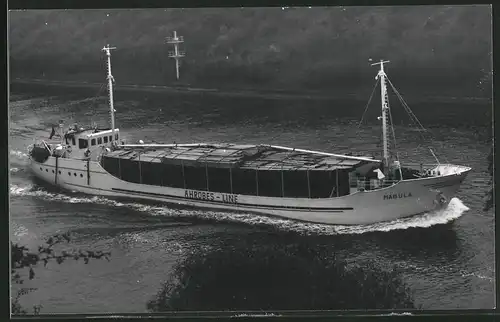 Fotografie Frachtschiff Magula der Ahrobes-Line Reederei hat Holz geladen