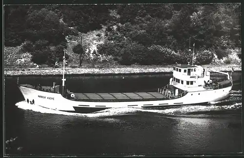 Fotografie Frachtschiff Marga Kiepe bei Kanaldurchfahrt