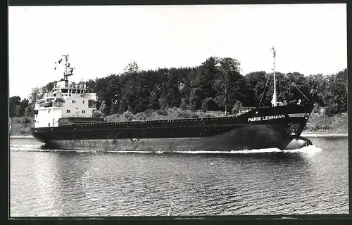 Fotografie Frachtschiff Marie Lehmann im Kanal