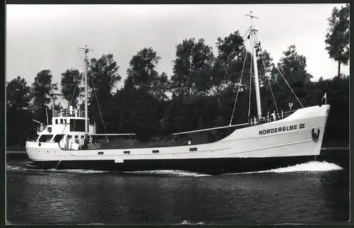Fotografie Frachtschiff Norderelbe III bei Kanaldurchfahrt