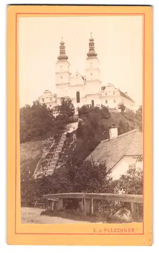 Fotografie E. v. Pleschner, Graz, Mettahof-Str. 8, Ansicht Graz, Blick auf die Mariahilferkirche