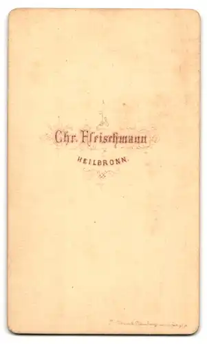 Fotografie Chr. Fleischmann, Heilbronn, Portrait junge Dame mit zeitgenössischer Frisur