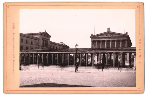 Fotografie unbekannter Fotograf, Ansicht Berlin, Königl. National-Gallerie mit Säulengang