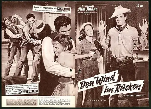 Filmprogramm IFB Nr. 5955, Den Wind im Rücken, Tom Tryon, Dan Duryea, Regie: Harry Keller