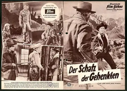 Filmprogramm IFB Nr. 4737, Der Schatz der Gehenkten, Richard Widmark, Patricia Owens, Regie: John Sturges