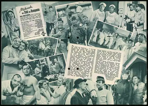 Filmprogramm IFB Nr. 4148, Mikosch, der Stolz der Kompanie, Gunther Philipp, Walter Gross, Regie: Rudolf Schündler