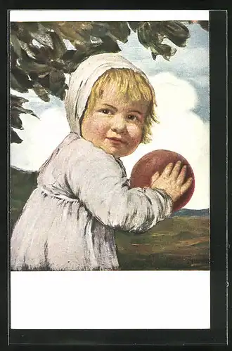 Künstler-AK G. Hirth`s Verlag, Serie VI, 3.: Kind mit dem Ball