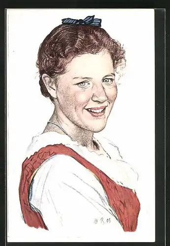 Künstler-AK G. Hirth`s Verlag, Serie IX, 3.: Tiroler Mädchen
