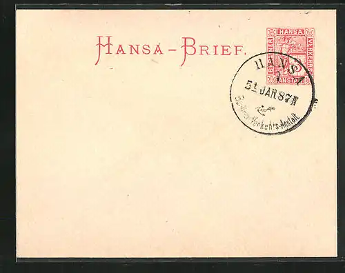 Briefumschlag Berlin, Hansa-Brief, Private Stadtpost