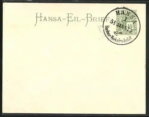 Briefumschlag Berlin, Hansa-Eil-Brief, Private Stadtpost