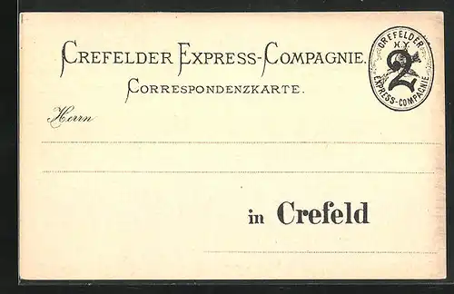 AK Crefeld, Crefelder Express-Compagnie, Private Stadtpost