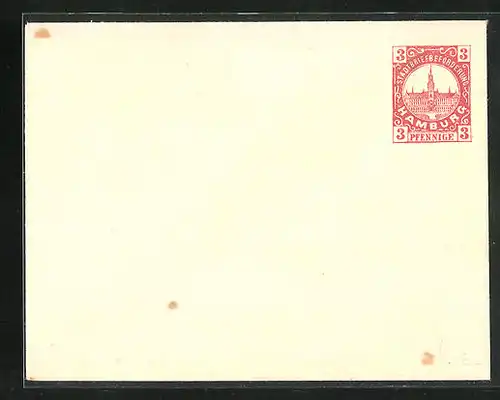 Briefumschlag Hamburg, Stadtbriefbeförderung, Private Stadtpost