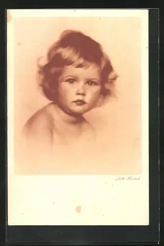 Foto-AK Lotte Herrlich: Kleiner Nackedei im Portrait