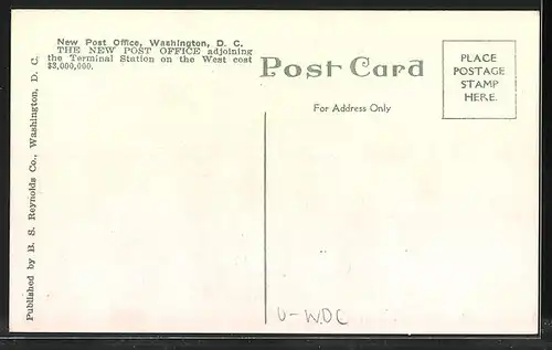 AK Washington D.C., New Post Office