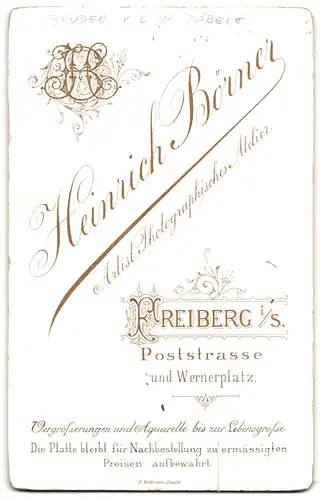 Fotografie Heinrich Börner, Freiberg i /S., Portrait hübscher Knabe im Anzug mit Krawatte
