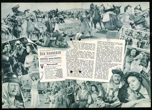 Filmprogramm IFB Nr. 3380, Der Eroberer, John Wayne, Pedro Armendariz, Ted Decorsia, Regie: Dick Powell