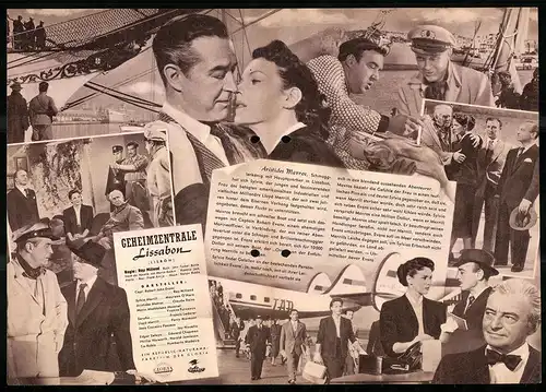 Filmprogramm IFB Nr. 3496, Geheimzentrale Lissabon, Ray Milland, Maureen, O`Hara, Regie: Ray Milland