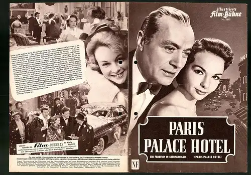 Filmprogramm IFB Nr. 3685, Paris Palace Hotel, Francois Arnoul, Charles Boyer, Roberto Risso, Regie: Henri Verneuil