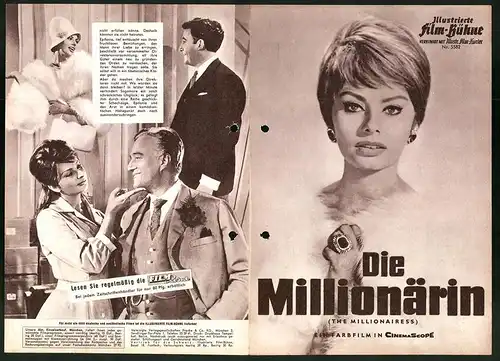 Filmprogramm IFB Nr. 5582, Die Millionärin, Sophia Loren, Peter Sellers, Alastair Sim, Regie: Anthony Asquith
