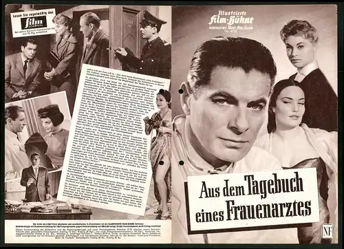 Filmprogramm IFB Nr. 4726, Aus dem Tagebuch eines Frauenarztes, Rudolf Prack, Marianne Hold, Regie: Werner Klingler