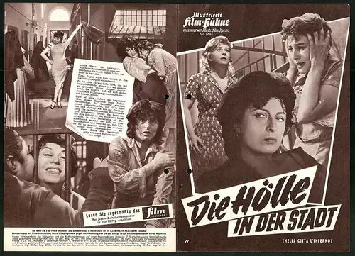 Filmprogramm IFB Nr. 4644, Die Hölle in der Stadt, Anna Magnani, Giuletta Masina, Milly Monti, Regie: Renato Castellani
