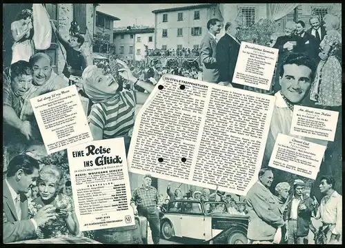Filmprogramm IFB Nr. 4620, Eine Reise ins Glück, Rudolf Prack, Waltraud Haas, Teddy Reno, Regie: Wolfgang Schleif