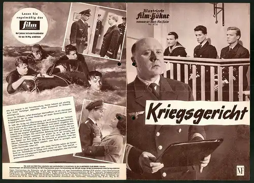 Filmprogramm IFB Nr. 4756, Kriegsgericht, Karlheinz Böhm, Christian Wolff, Klaus Kammer, Regie: Kurt Meisel