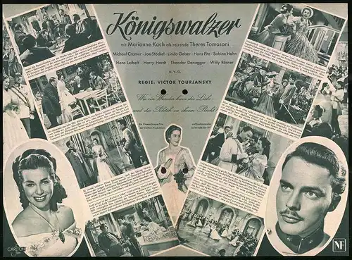 Filmprogramm NF, Königswalzer, Marianne Koch, Michael Cramer, Joe Stöckel, Regie: Victor Tourjansky