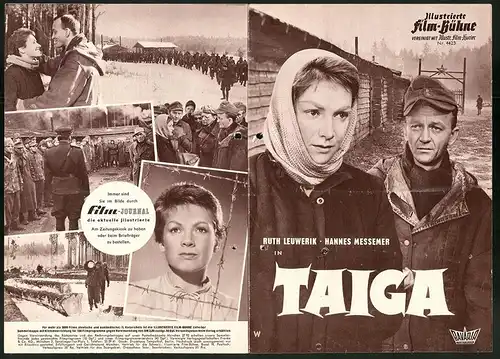Filmprogramm IFB Nr. 4423, Taiga, Ruth Leuwerik, Hannes Messemer, Viktor Staal, Regie: Wolfgang Liebeneiner
