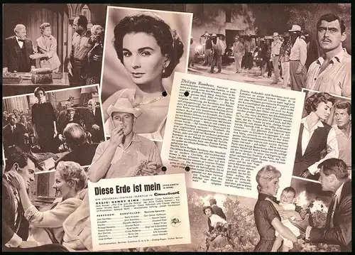 Filmprogramm IFB Nr. 4997, Diese Erde ist mein, Rock Hudson, Jean Simmons, Dorothy McGuire, Regie: Henry King