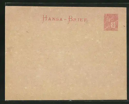 Briefumschlag Berlin, Hansa-Brief 3 Pfg., Private Stadtpost