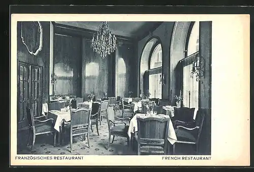 AK Prag / Praha, Grandhotel Steiner, Französisches Restaurant, Innenansicht