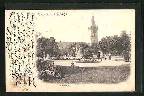 AK Prag / Praha, Der Karlsplatz