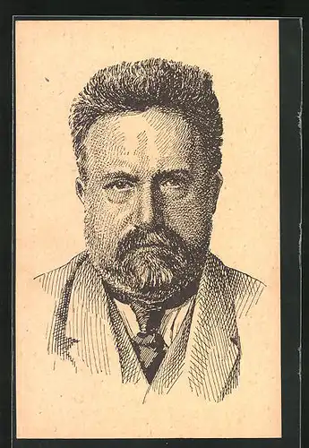 Künstler-AK Portrait von Viktor Dyk