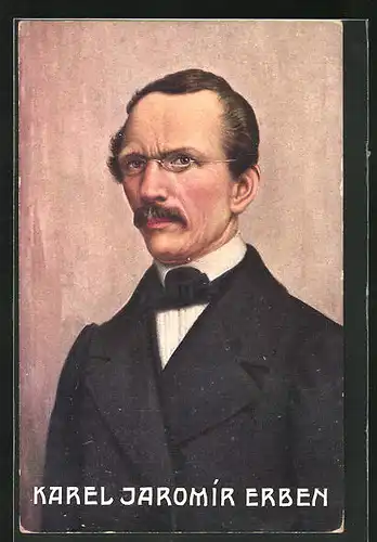 AK Portrait von Karel Jaromir Erben