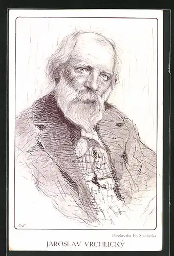 Künstler-AK Portrait von Jaroslav Vrchlický