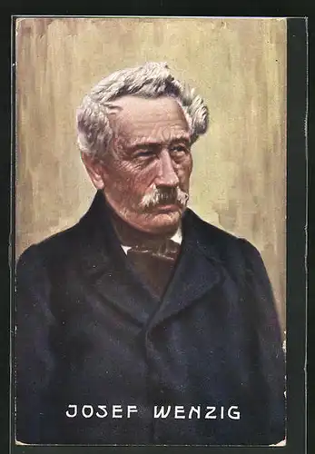 Künstler-AK Portrait von Josef Wenzig
