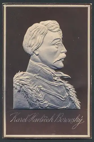 Relief-AK Karel Havlicek Borovsky im Profil