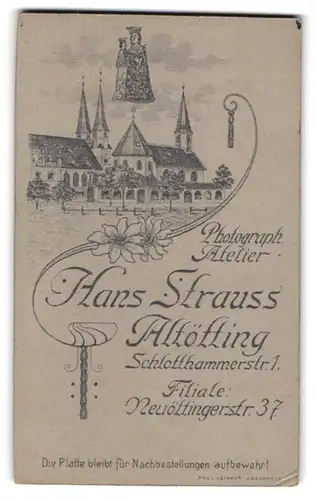 Fotografie Hans Strauss, Altötting, Schlotthammerstr. 1, Ansicht Altötting, Blick auf das Kapuzinerkloster