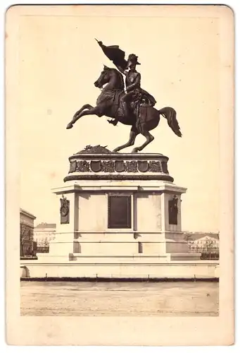 Fotografie Oscar Kramer, Wien, Graben 9, Ansicht Wien, Erzherzog Karl Reiterdenkmal auf dem Heldenplatz