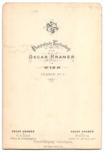 Fotografie Oscar Kramer, Wien, Graben 9, Ansicht Wien, Erzherzog Karl Reiterdenkmal auf dem Heldenplatz