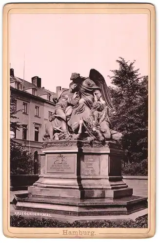 Fotografie unbekannter Fotograf, Ansicht Hamburg-Rotherbaum, Kriegerdenkmal in der Esplanade am Stephansplatz