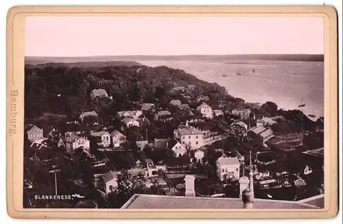 Fotografie unbekannter Fotograf, Ansicht Hamburg, Blick auf Blankenese vom Süllberg aus