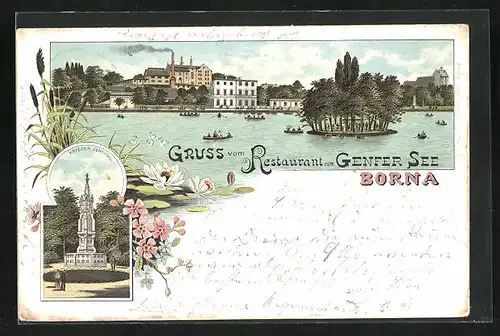 Lithographie Borna, Restaurant zum Genfer See