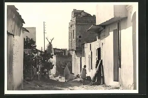 Foto-AK Strasse im Nahen Osten, Fotograf Hanns Tschira