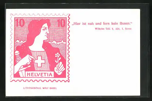 AK Berne m`a tout pris, Schweizer Briefmarke