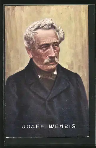 Künstler-AK Portrait von Josef Wenzig