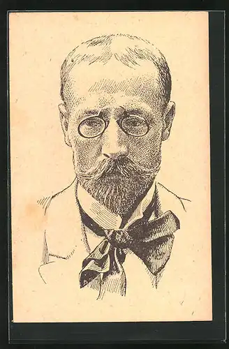 Künstler-AK Portrait von Alois Mrstík